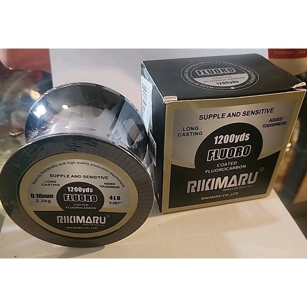 Fluoro Fishing Line Soft Fluorocarbon Coated Fishing Line 4LB 1200 YARDS CLEAR